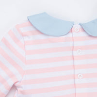 Lauren Dress, Light Pink Stripe