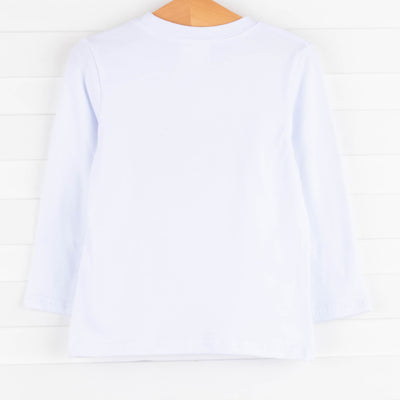Wilderness Time Applique Shirt, White
