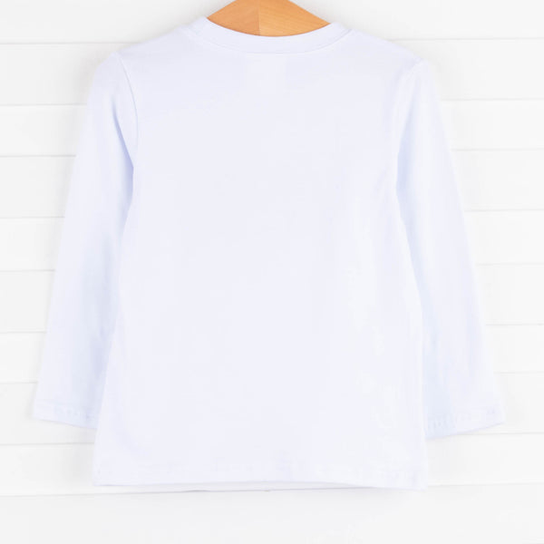 Wilderness Time Applique Shirt, White