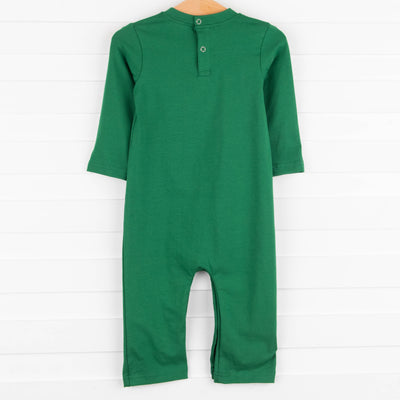 Hold Your Horses Romper, Green