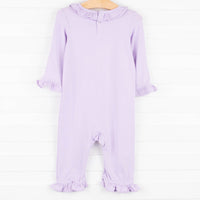 Hold Your Horses Ruffle Romper, Purple
