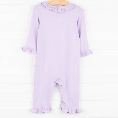 Hold Your Horses Ruffle Romper, Purple
