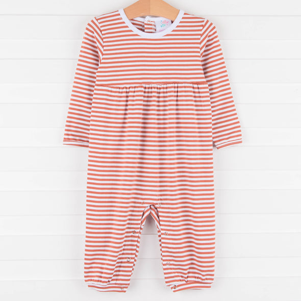 Charles Romper, Orange Stripe