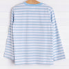 Moo! Cow Applique Shirt, Light Blue Stripe