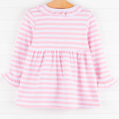 Cow Girl Embroidered Top, Pink