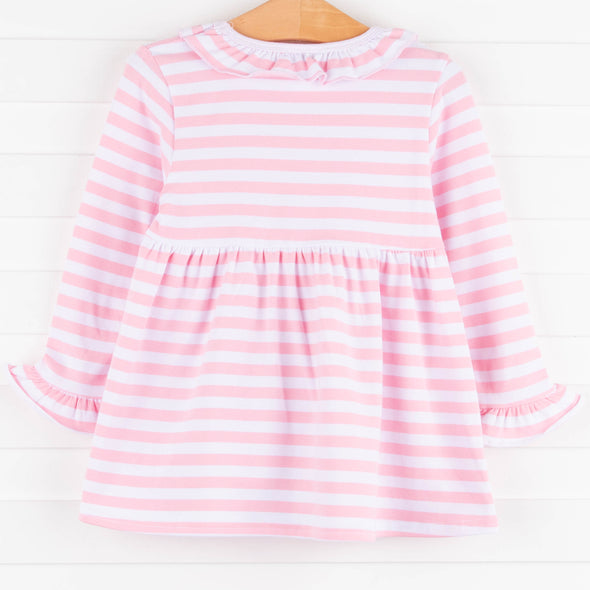 Cow Girl Embroidered Top, Pink