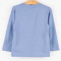 Fish Friend Applique Shirt, Blue