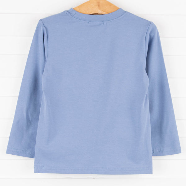 Fish Friend Applique Shirt, Blue