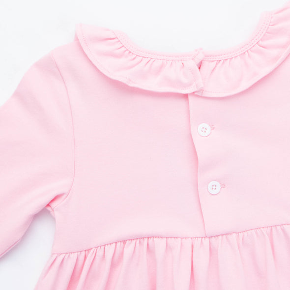 Cottage Cutie Applique Dress, Pink