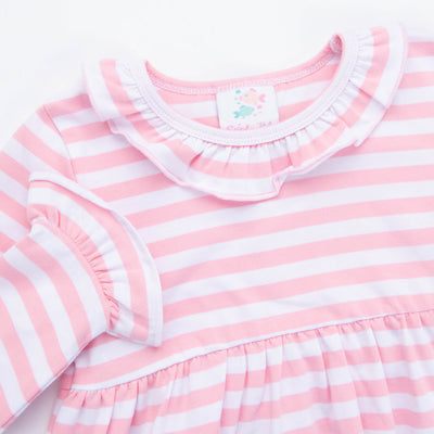 Cow Girl Embroidered Top, Pink