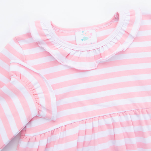 Cow Girl Embroidered Top, Pink