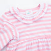Cow Girl Embroidered Top, Pink