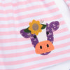 Cow Girl Embroidered Top, Pink