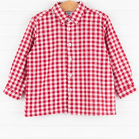 Logan Shirt, Red Check