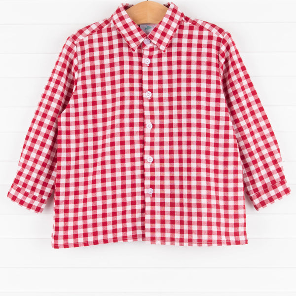 Logan Shirt, Red Check