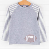 Go Long Applique Shirt, Gray