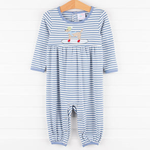 Ice Pup Romper, Blue
