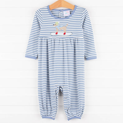 Ice Pup Romper, Blue