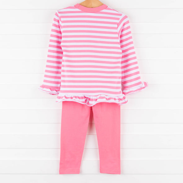 Zoo Pals Ruffle Legging Set, Pink