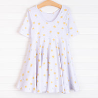 Leah Dress, Yellow Floral