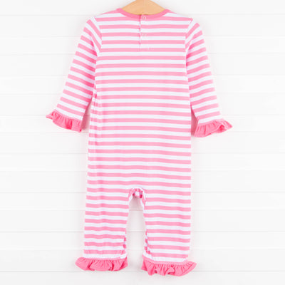 Zoo Pals Ruffle Romper, Pink