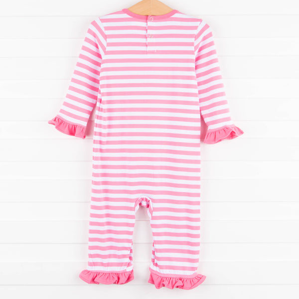 Zoo Pals Ruffle Romper, Pink