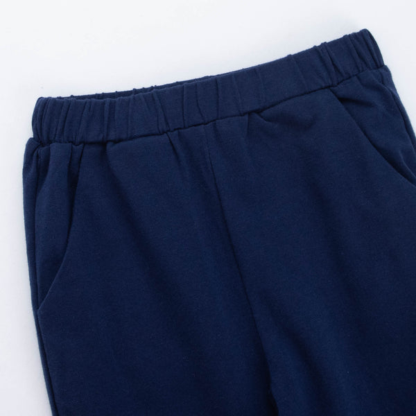 Campbell Pant Set, Navy Bitty Dot