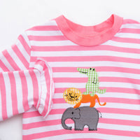 Zoo Pals Ruffle Legging Set, Pink