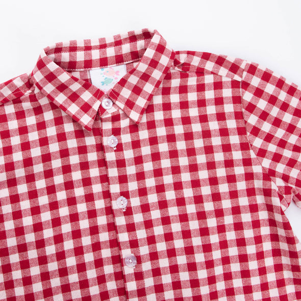 Logan Shirt, Red Check