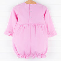 Birthday Surprise Long Sleeve Embroidered Bubble, Pink