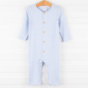 Scout Stripe Romper, Blue