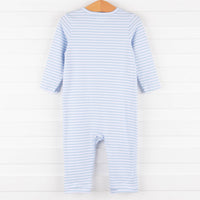 Scout Stripe Romper, Blue