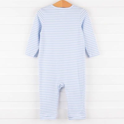 Scout Stripe Romper, Blue