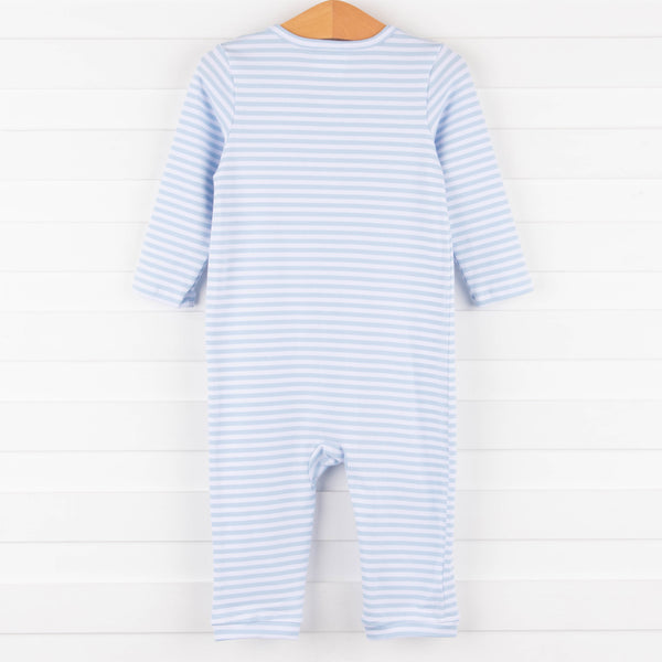 Scout Stripe Romper, Blue