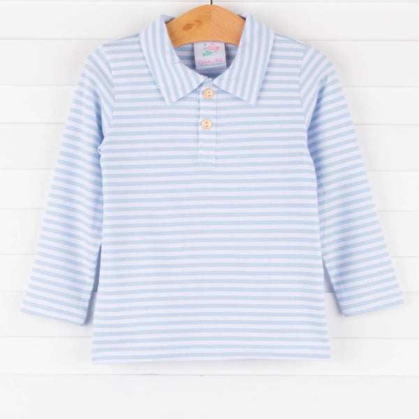 Scout Stripe Polo, Blue