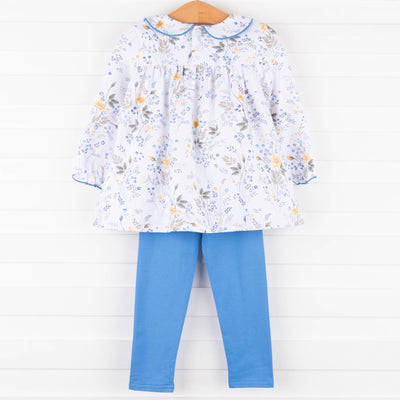 Hand Picked Legging Set, Blue