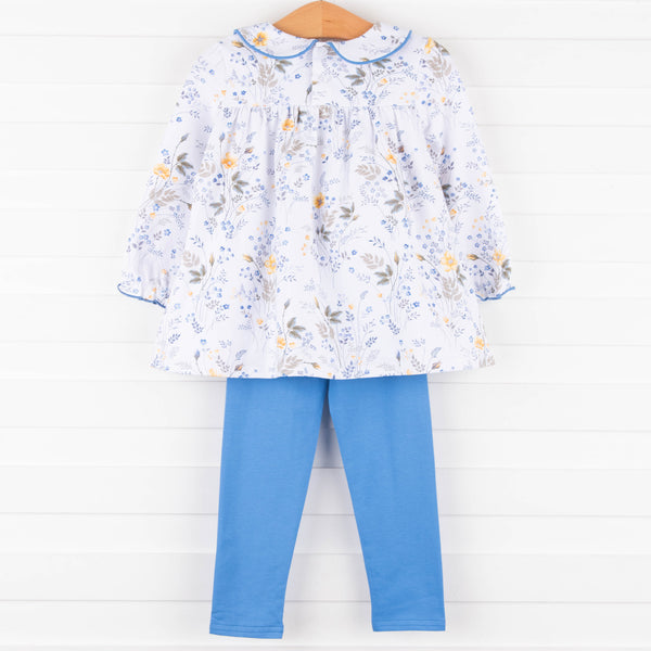 Hand Picked Legging Set, Blue