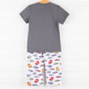 Car Show Pant Set, Gray