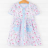Pretty Petals Dress, Blue