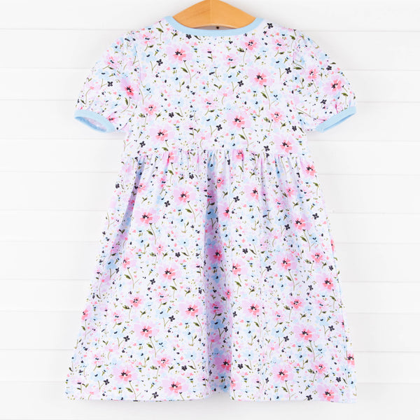 Pretty Petals Dress, Blue