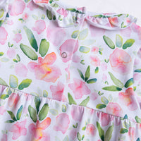 Hillary Knit Bubble, Pink Floral
