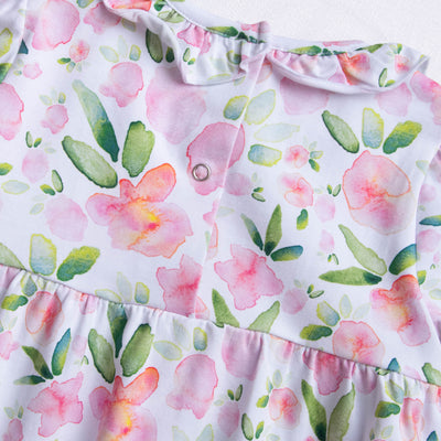 Hillary Knit Bubble, Pink Floral