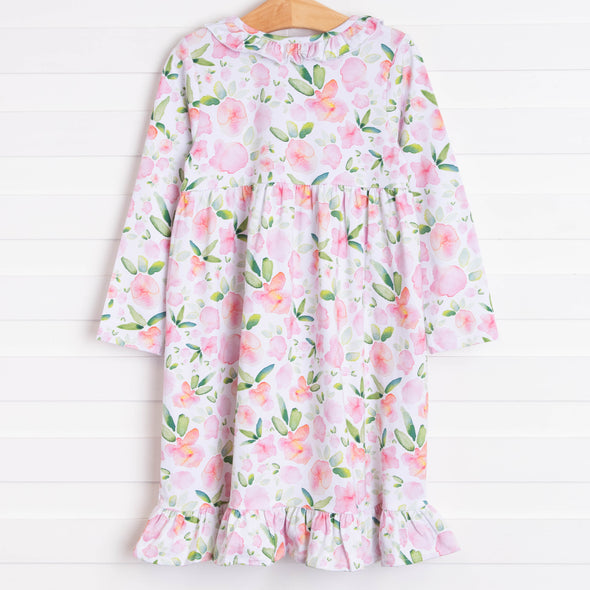 Hillary Knit Dress, Pink Floral