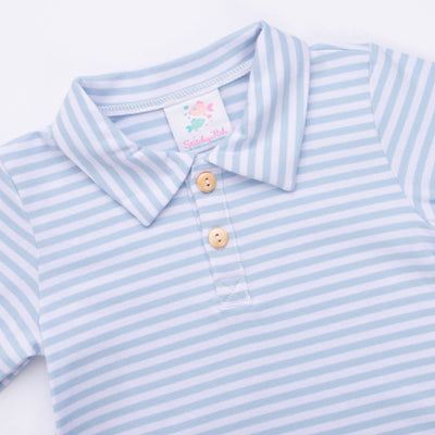 Scout Stripe Polo, Blue