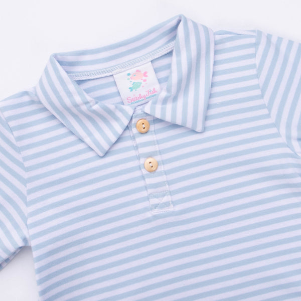 Scout Stripe Polo, Blue