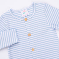 Scout Stripe Romper, Blue