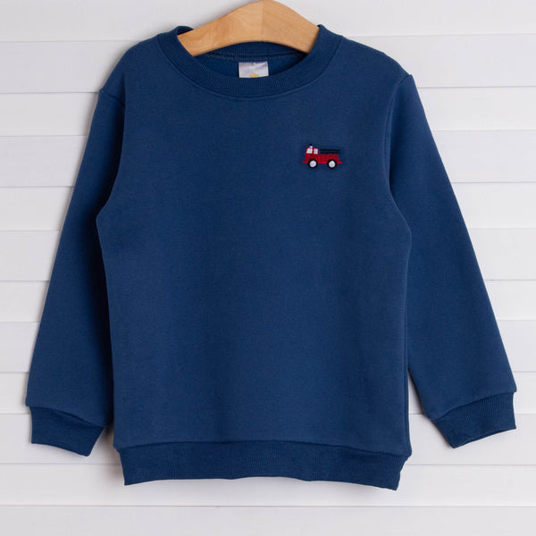 Firetruck Sweatshirt, Navy