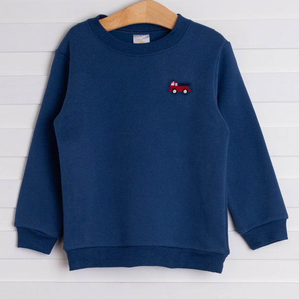 Firetruck Sweatshirt, Navy