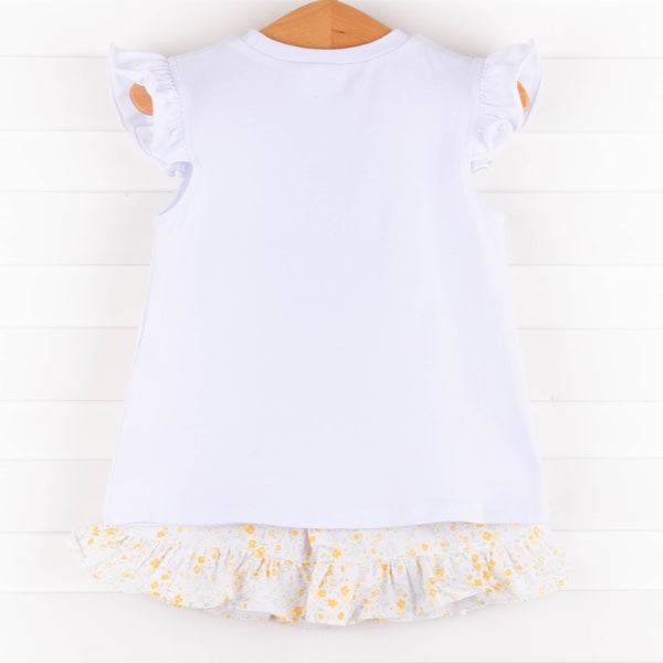 Daisy Garden Short Set, Yellow