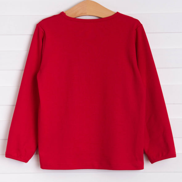 Cherry On Top Applique Shirt, Red